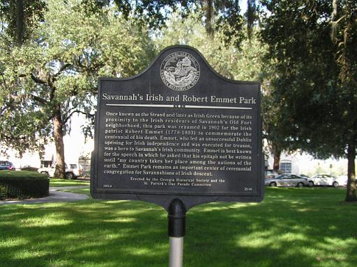 Savannah's Irish and Robert and Robert Emmet Park GHS 025-14 2